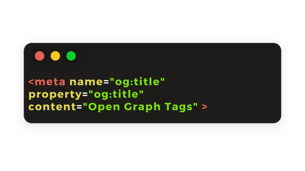 OPEN GRAPH TAGS